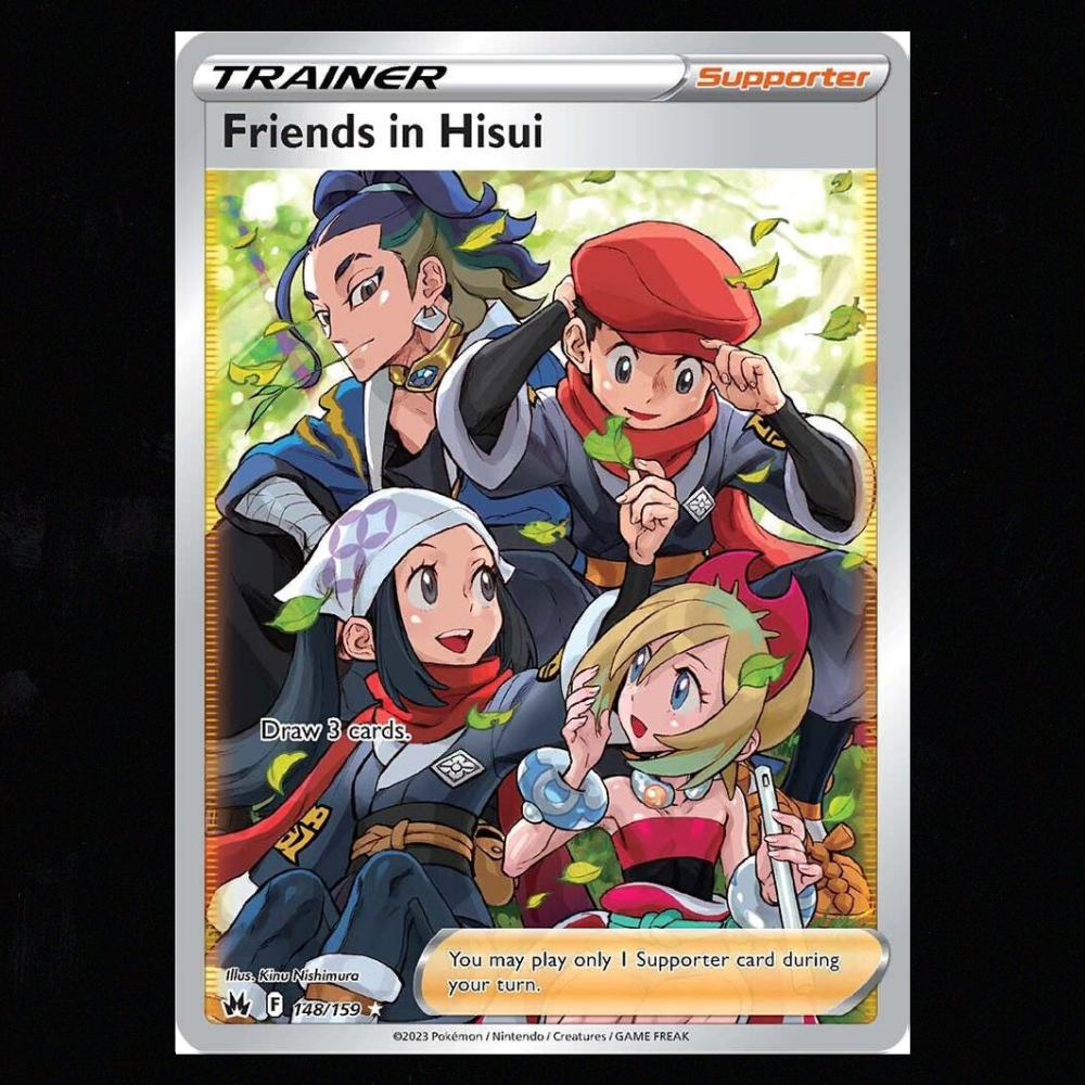 Friends in Hisui (Full Art) - Crown Zenith 148/159 NM-M