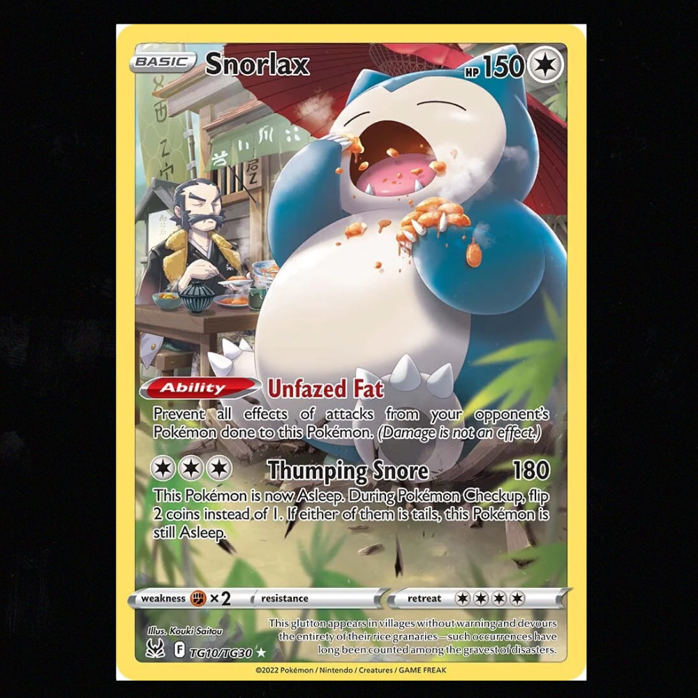 Snorlax #TG10 Pokemon Lost Origin NM-M