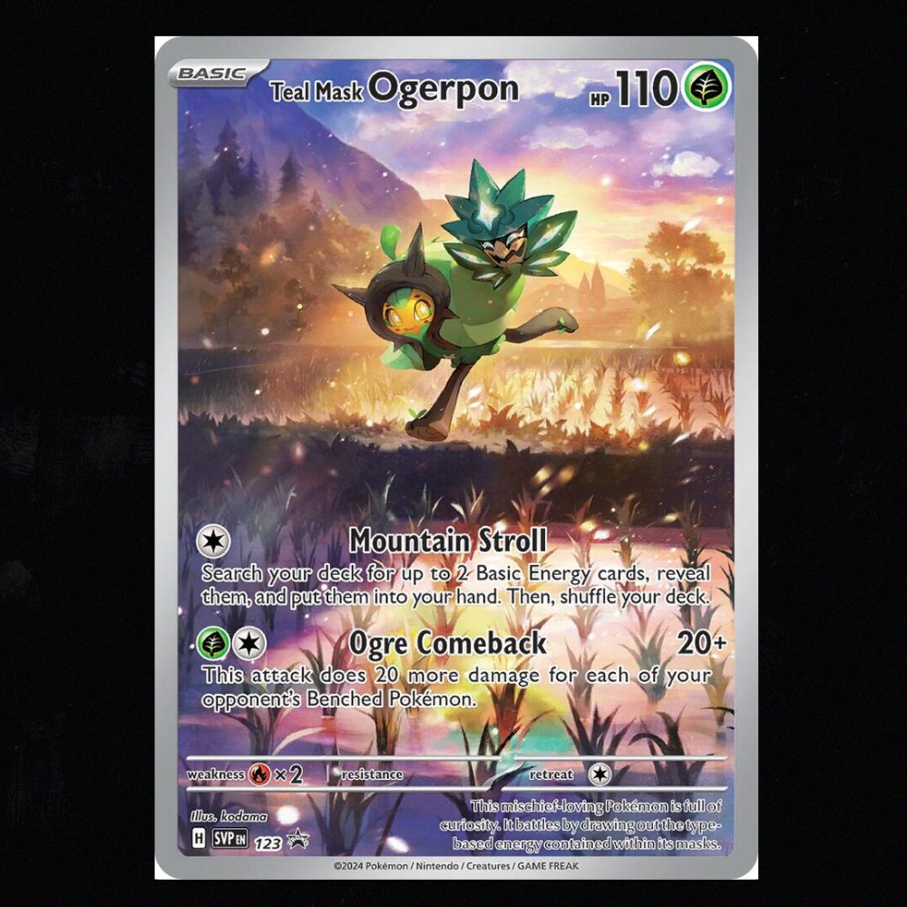 Teal Mask Ogerpon - 123 - SV: Scarlet & Violet Promo Cards NM-M (sealed)
