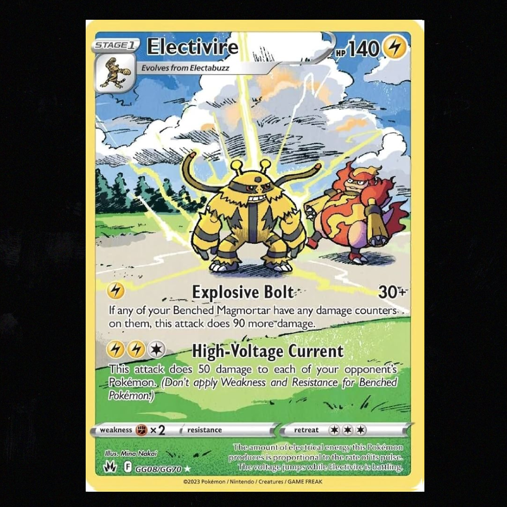 Electivire #GG08 Pokemon Crown Zenith NM-M