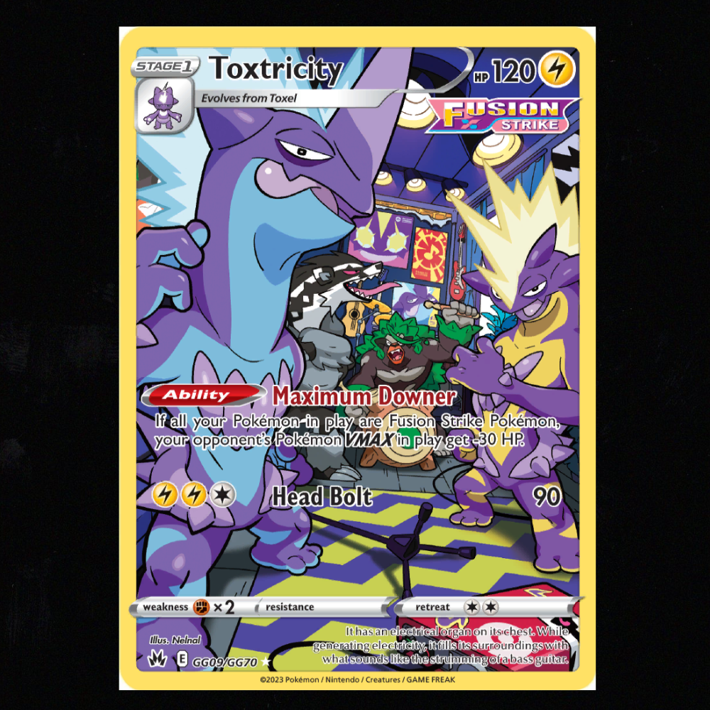 Toxtricity #GG09 Pokemon Crown Zenith NM-M