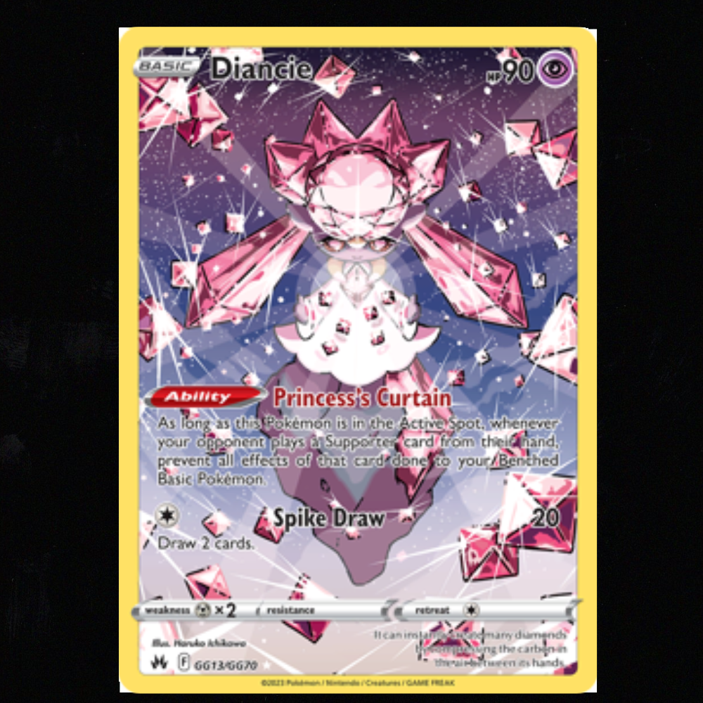Diancie #GG13 Pokemon Crown Zenith NM-M