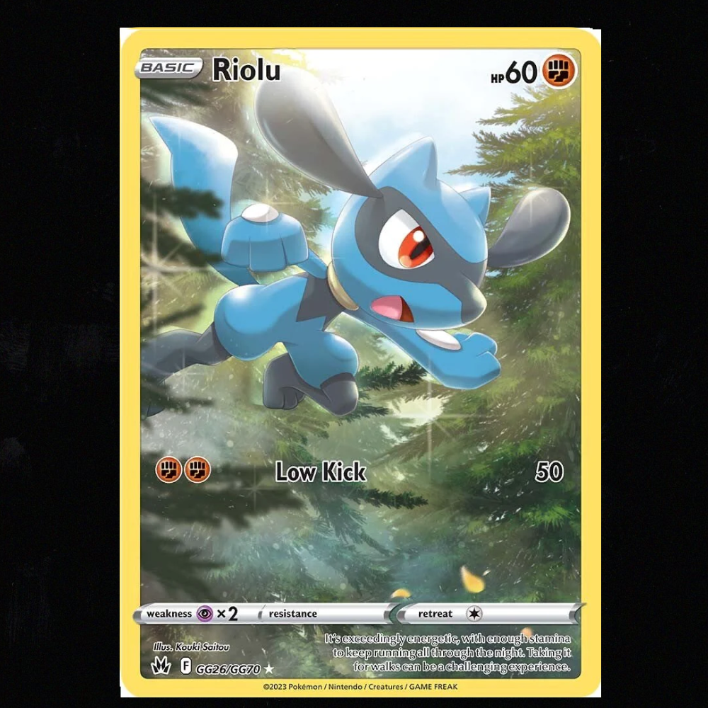 Riolu #GG26 Pokemon Crown Zenith NM-M