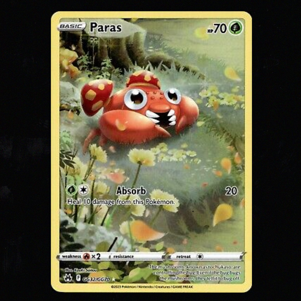 Paras #GG32 Pokemon Crown Zenith NM-M