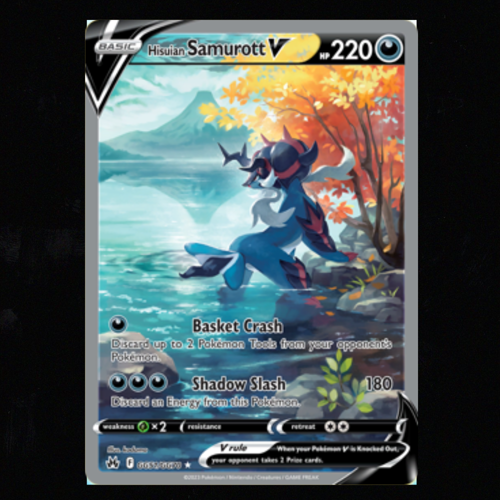 Hisuian Samurott V #GG51 Pokemon Crown Zenith NM-M