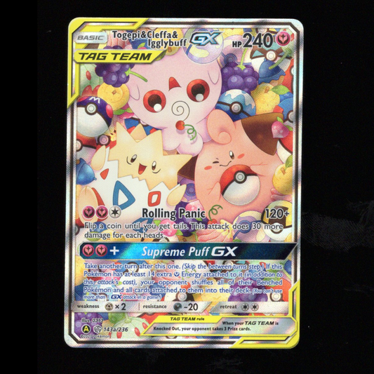 Togepi&Cleffa&Igglybuff Tag Team GX Promo 143a/236 NM-M