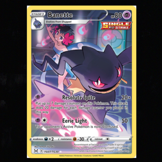Banette #TG07 Pokemon Lost Origin NM-M