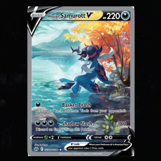 Hisuian Samurott V #GG51 Pokemon Crown Zenith NM-M